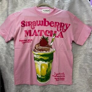 Pink Strawberry Matcha T-Shirt
